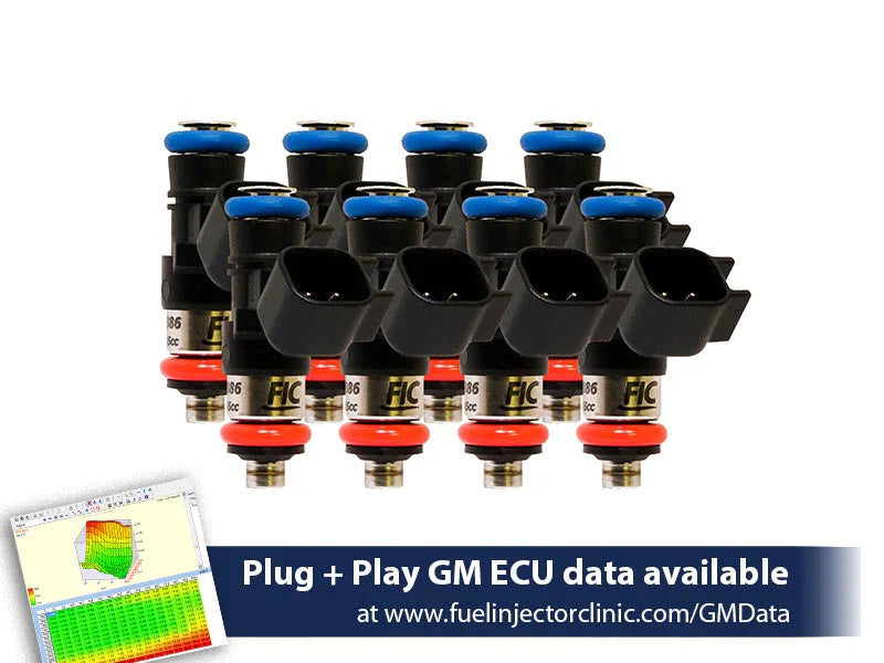 Fuel Injector Clinic 1650cc High-Impedance Injector Set for LS3, LS7, LSA, L76, L92 and L99