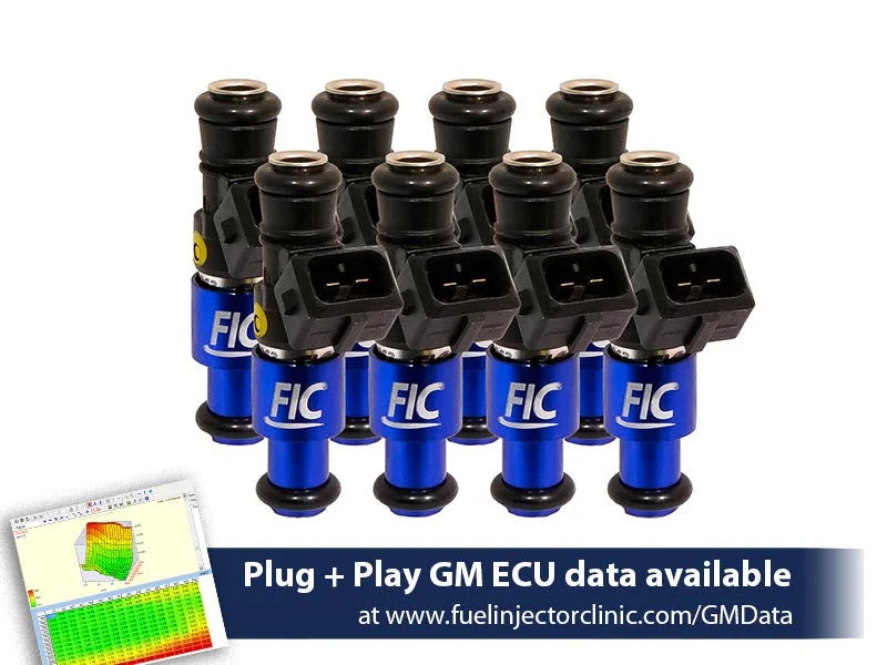 Fuel Injector Clinic 1200cc High-Z Injector Set — 1999–2006 GM 4.8L / 5.3L / 6.0L Truck