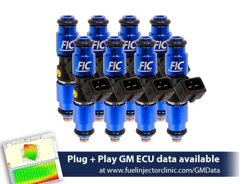 Fuel Injector Clinic 1200cc High-Impedance Injector Set for GM LS1 and LS6