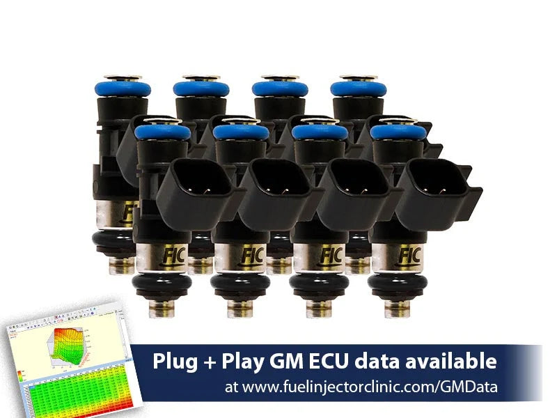 Fuel Injector Clinic 1650cc High-Z Injector Set — 2009–2013 GM 6.2L Truck